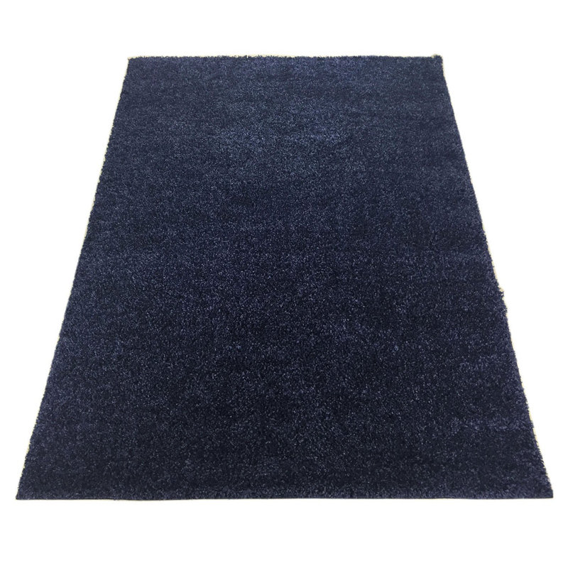 Highland Dunes Corlyn Solid Royal Blue Area Rug Wayfair